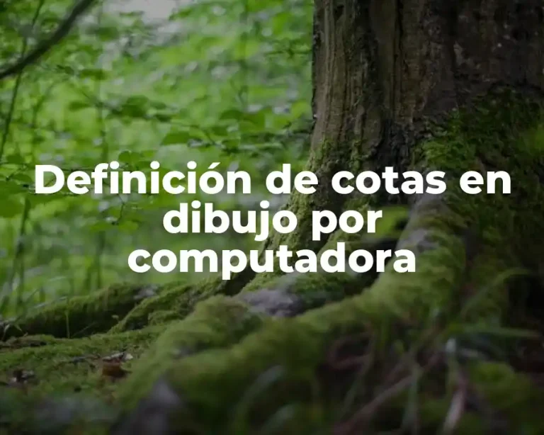 Definición de cotas en dibujo por computadora