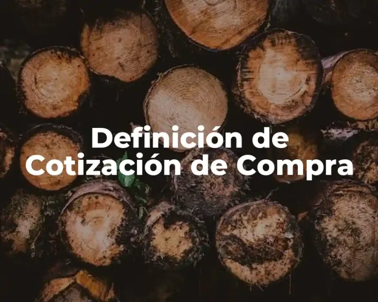 Definición de Cotización de Compra