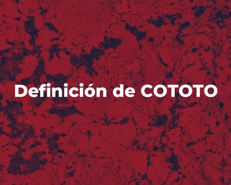 Definición de COTOTO