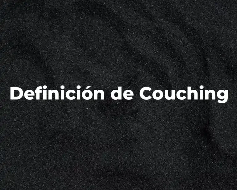 Definición de Couching