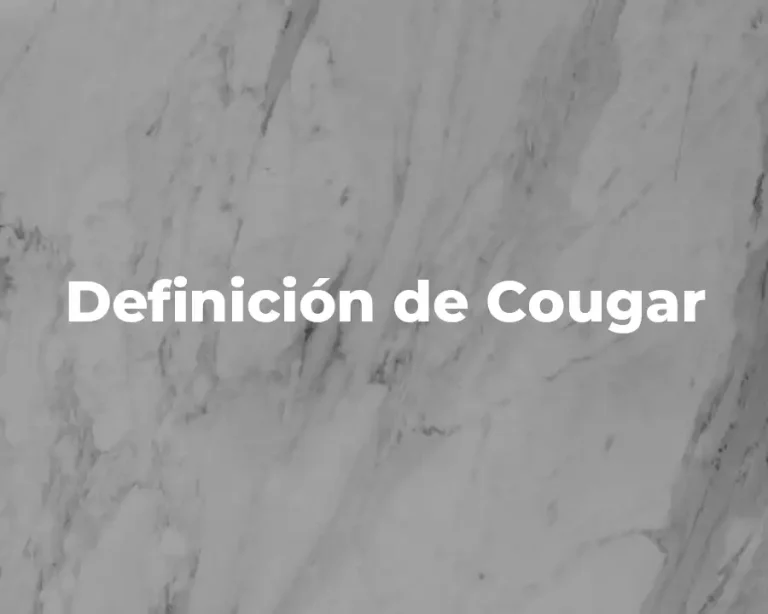 Definición de Cougar