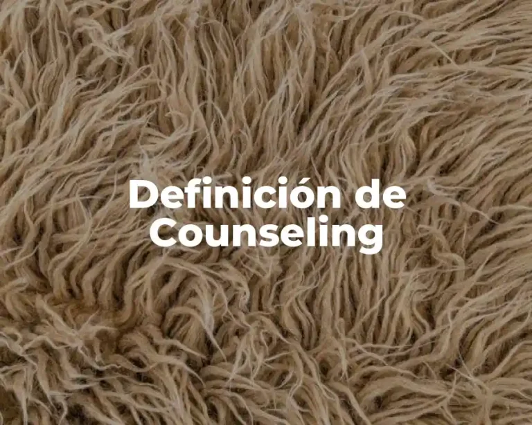 Definición de Counseling