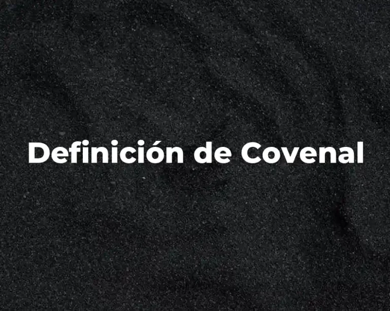 Definición de Covenal