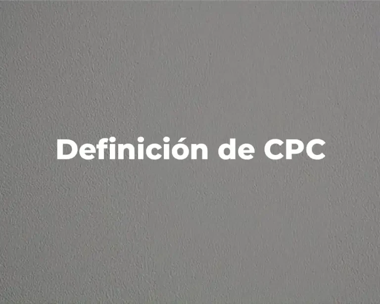 Definición de CPC