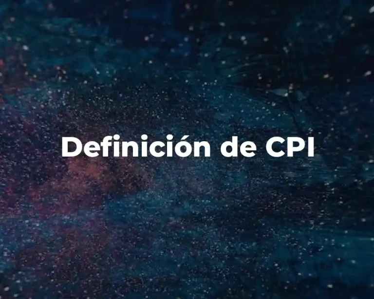 Definición de CPI