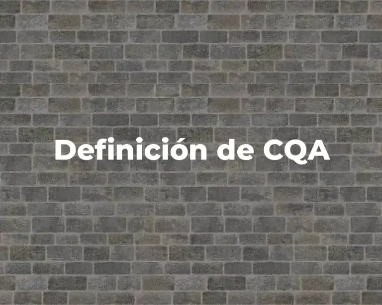 Definición de CQA
