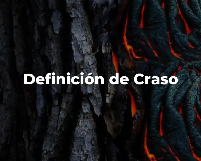 Definición de Craso