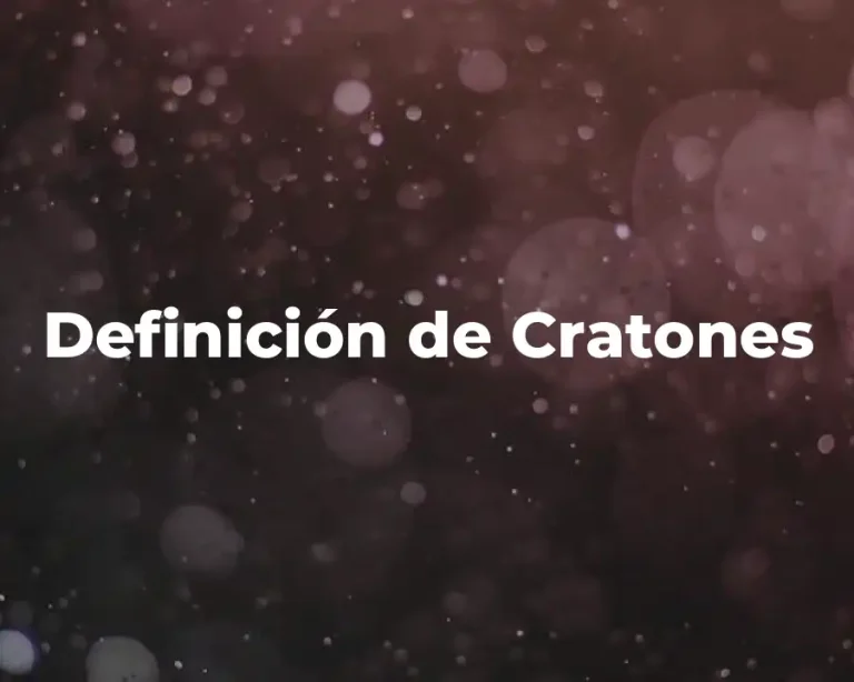 Definición de Cratones