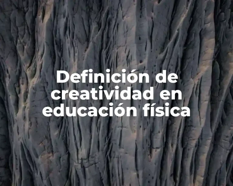 Definición de creatividad en educación física