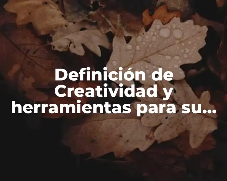 Definición de Creatividad y herramientas para su desarrollo