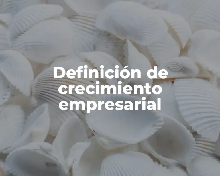 Definición de crecimiento empresarial