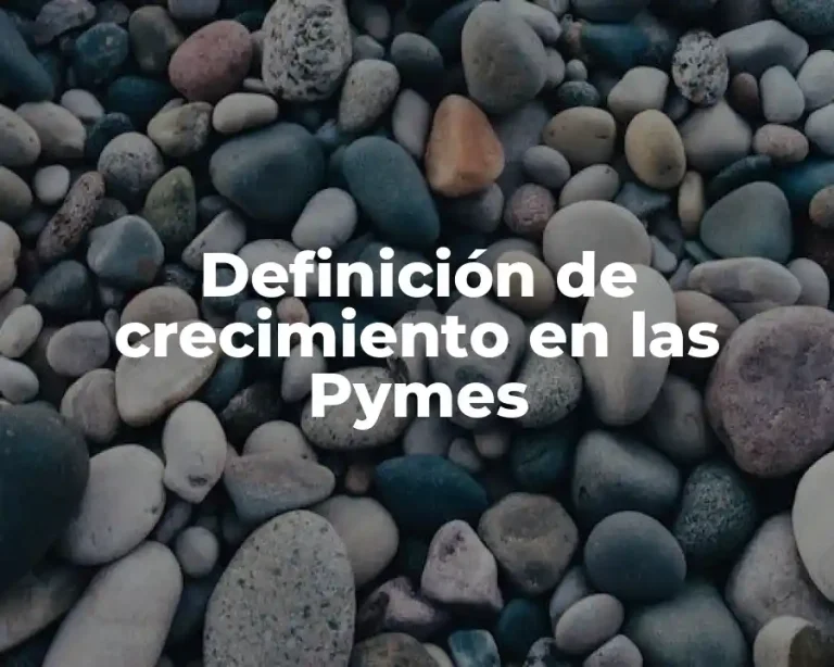 Definición de crecimiento en las Pymes