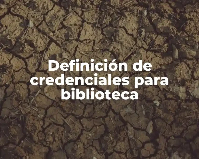 Definición de credenciales para biblioteca