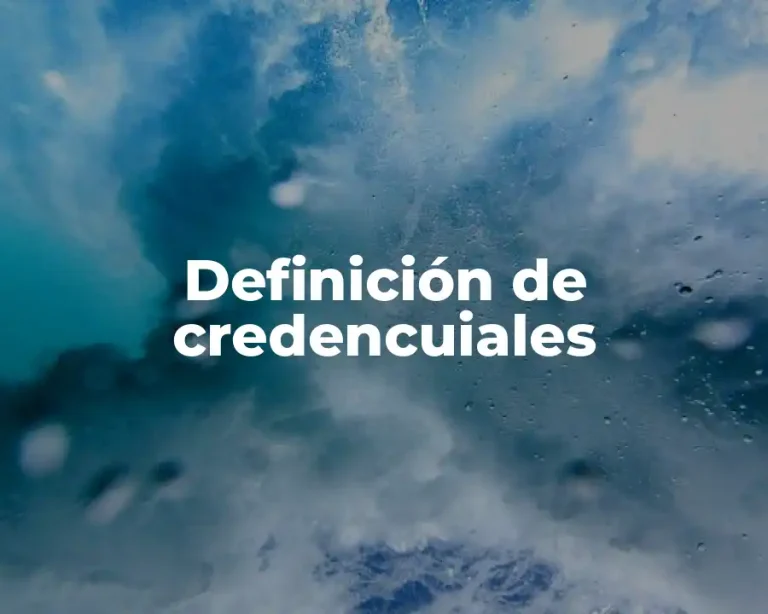 Definición de credencuiales