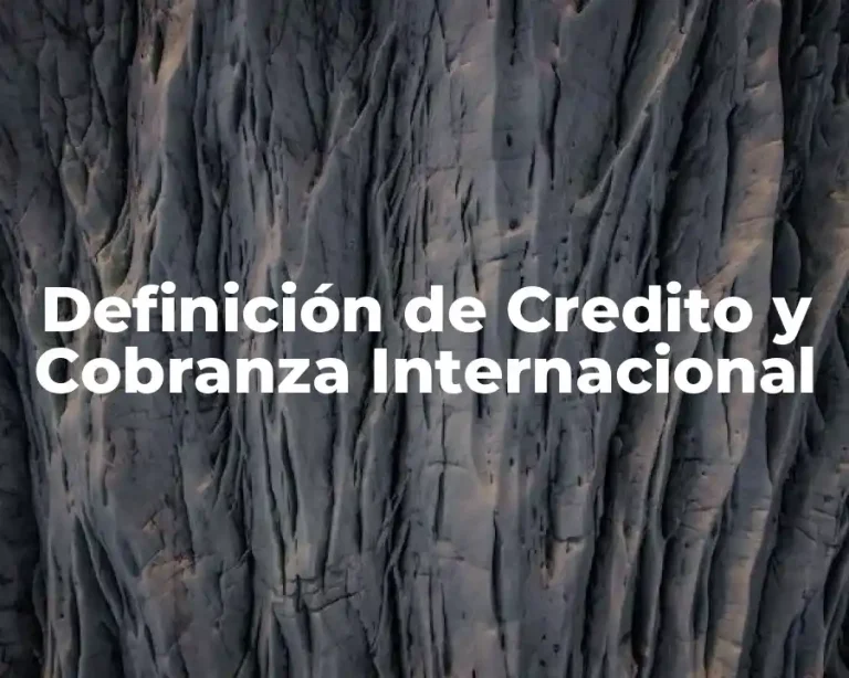 Definición de Credito y Cobranza Internacional