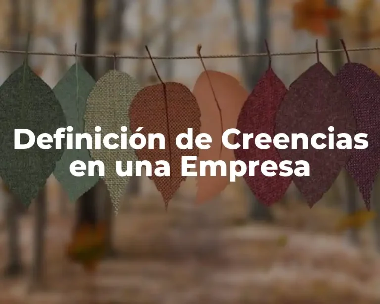 Definición de Creencias en una Empresa
