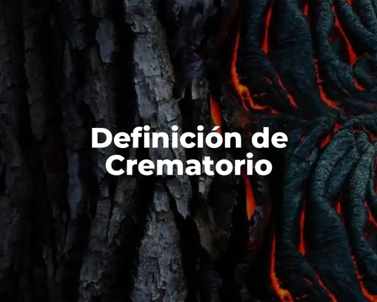 Definición de Crematorio