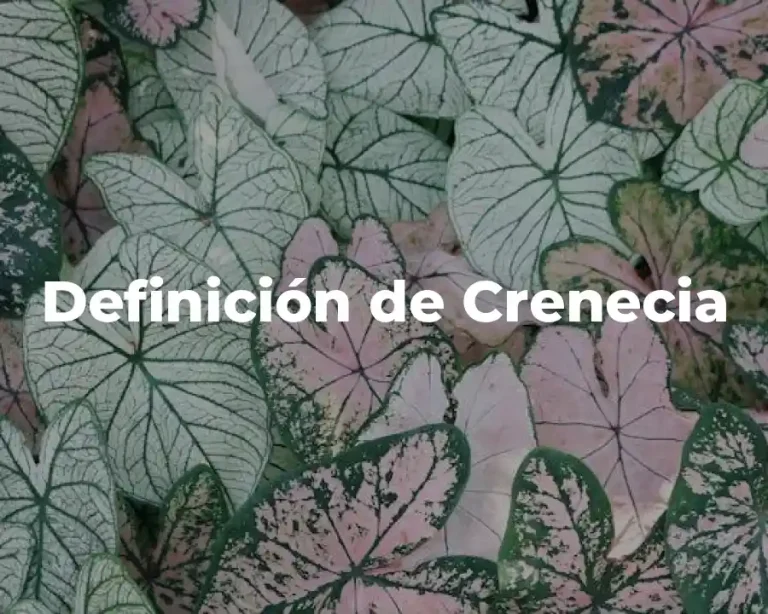Definición de Crenecia