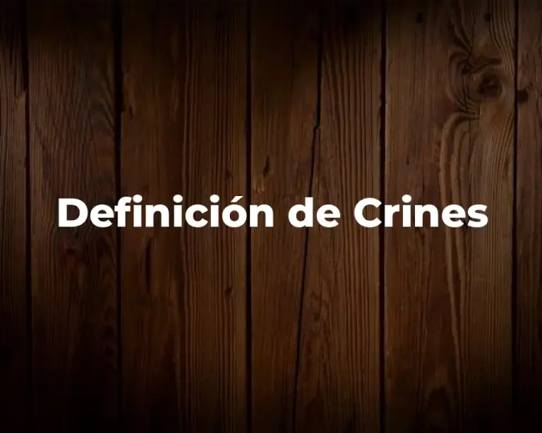 Definición de Crines