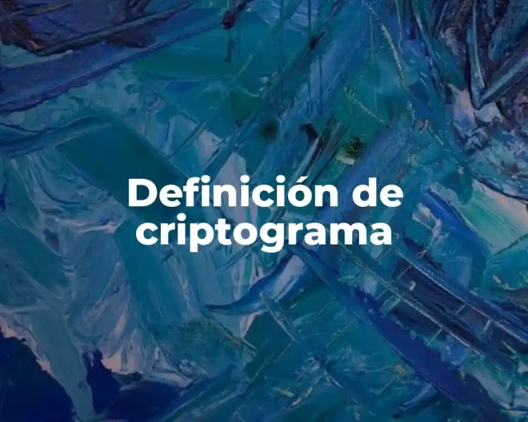Definición de criptograma