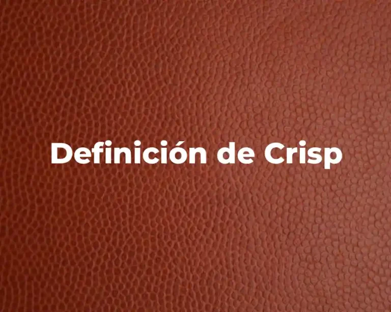 Definición de Crisp