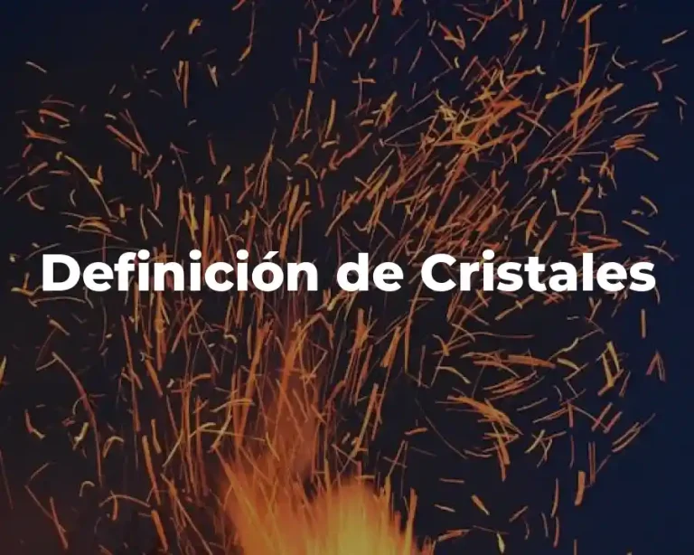Definición de Cristales
