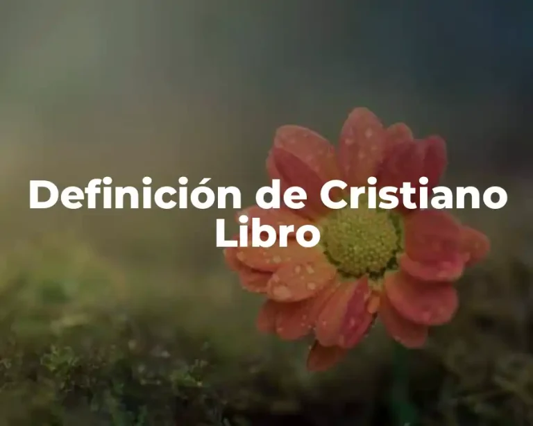 Definición de Cristiano Libro