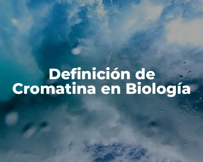 Definición de Cromatina en Biología