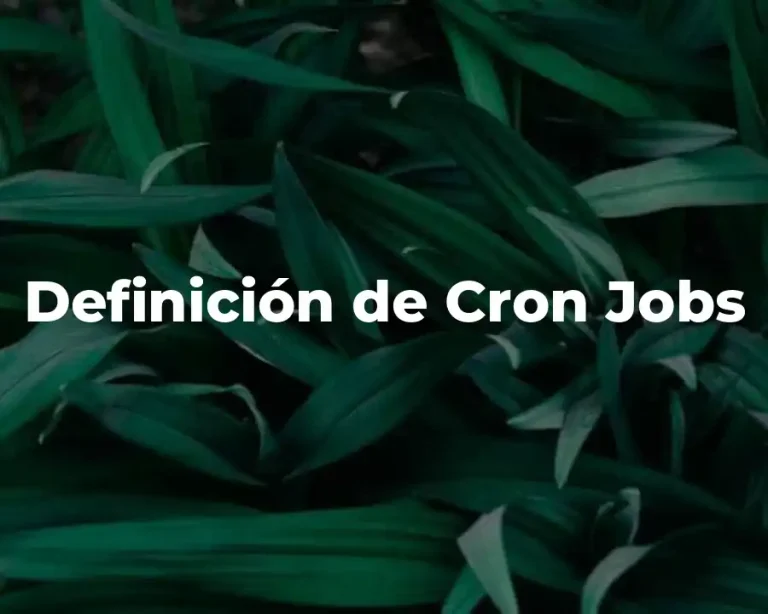 Definición de Cron Jobs