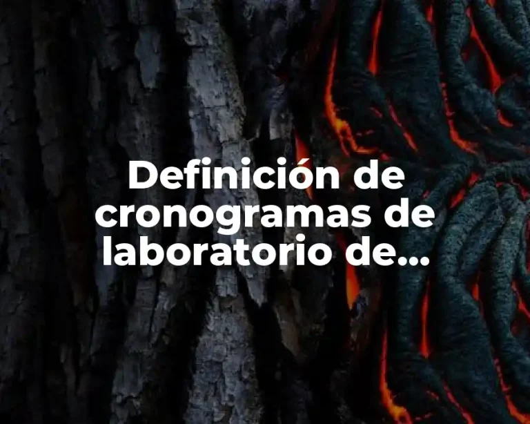 Definición de cronogramas de laboratorio de alimentos