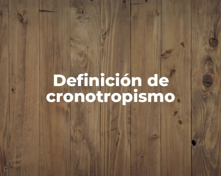 Definición de cronotropismo