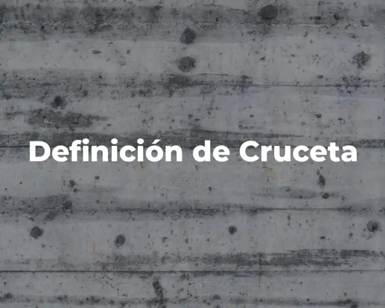 Definición de Cruceta