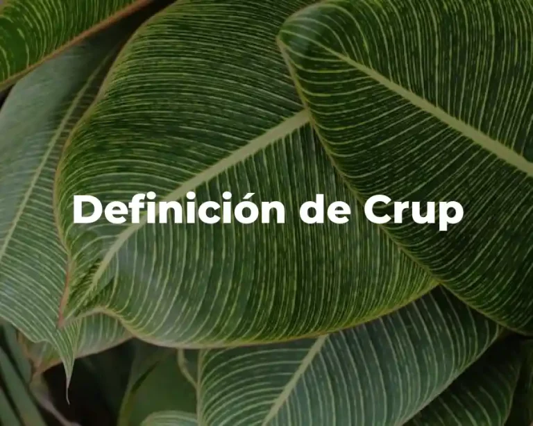 Definición de Crup