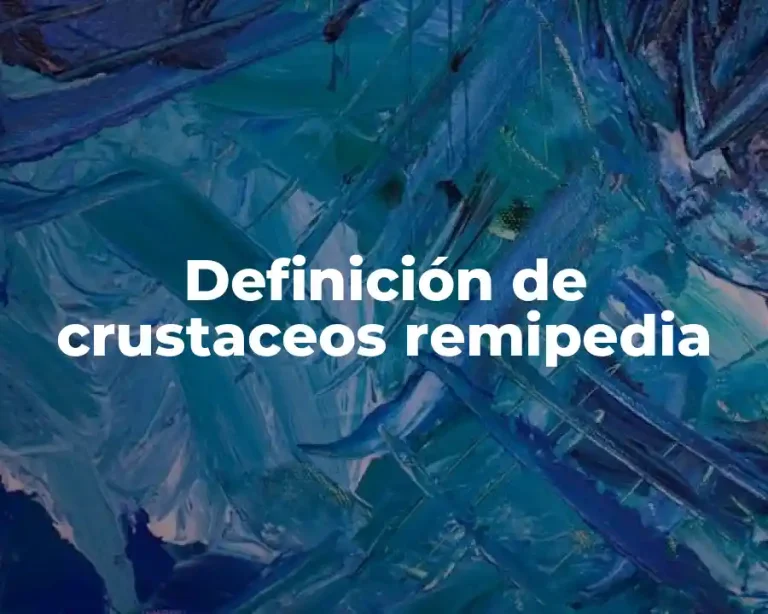 Definición de crustaceos remipedia