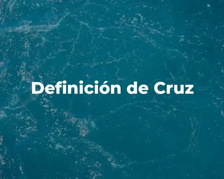 Definición de Cruz