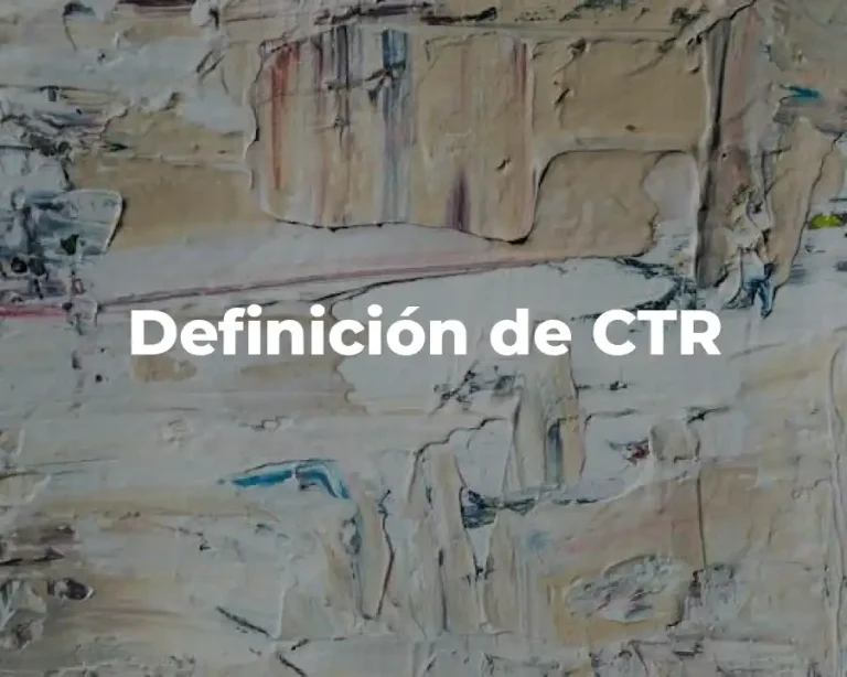 Definición de CTR