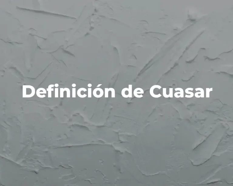 Definición de Cuasar