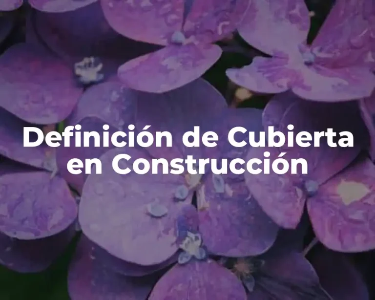 Definición de Cubierta en Construcción