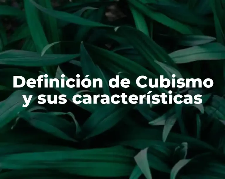 Definición de Cubismo y sus características