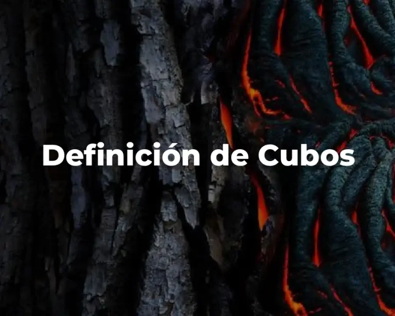 Definición de Cubos