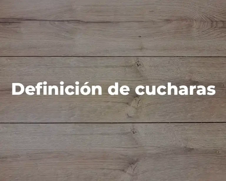 Definición de cucharas
