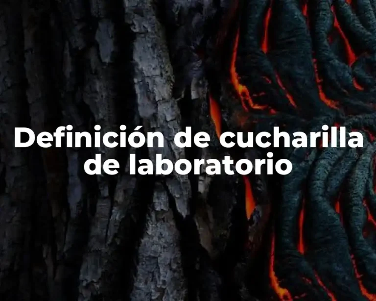Definición de cucharilla de laboratorio