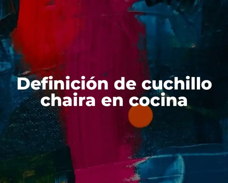 Definición de cuchillo chaira en cocina