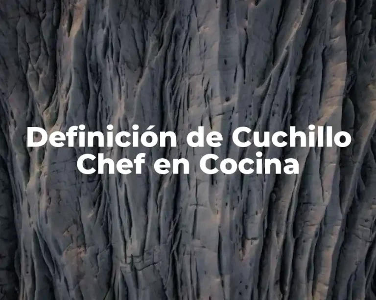 Definición de Cuchillo Chef en Cocina