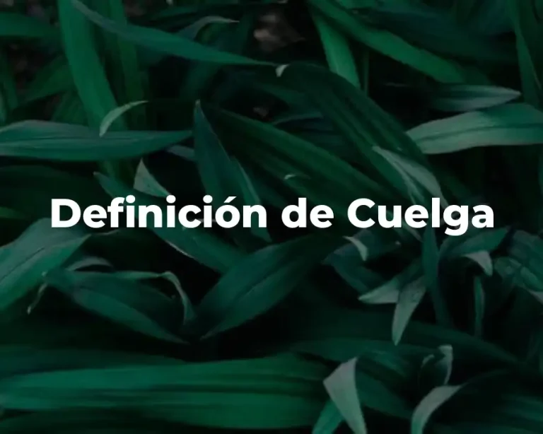 Definición de Cuelga