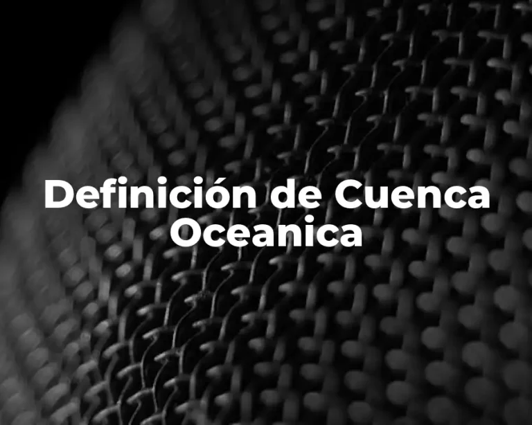 Definición de Cuenca Oceanica