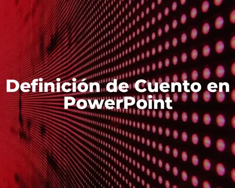 Definición de Cuento en PowerPoint