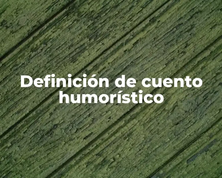 Definición de cuento humorístico