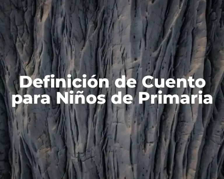 Definición de Cuento para Niños de Primaria