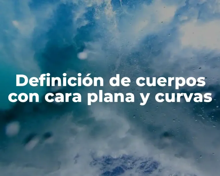 Definición de cuerpos con cara plana y curvas